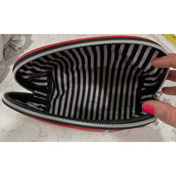 NEW Marc Tetro West Highland Terrier Red Cosmetic Bag Westie Makeup Pouch Scotty - Picture 2 of 4